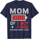 Mom of 1 Boy And 1 Girl Gifts From Son Daughter Mother's Day T-Shirt - T-Shirt | Navy
