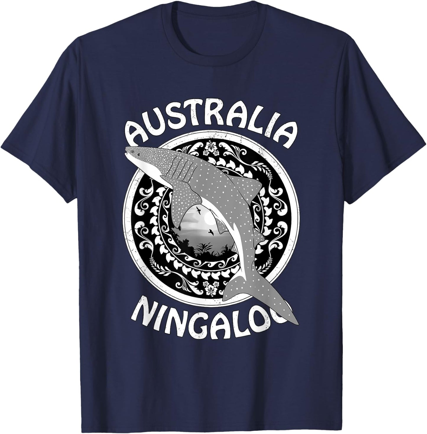 Whale Shark Ningaloo Australia T-Shirt - T-Shirt | Navy