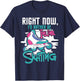 I'd Rather Be Inline Skating - Rollerblades Roller Skater T-Shirt - T-Shirt | Navy