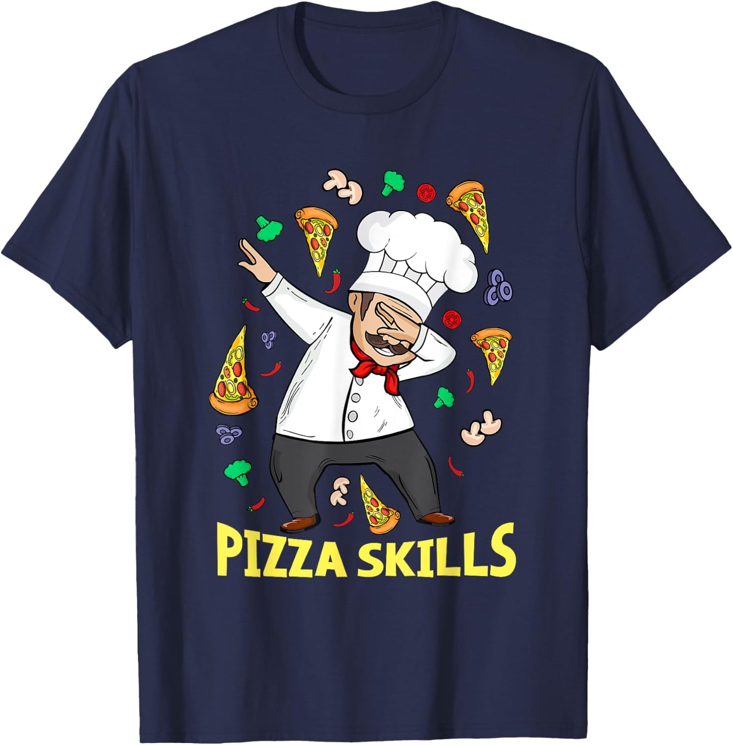 Pizza Chef Italian Pizza Lover Men Pizza T-Shirt - T-Shirt | Navy