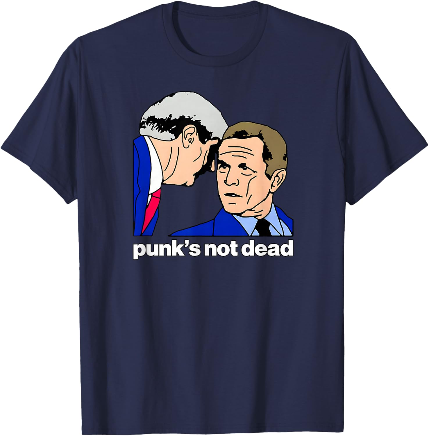 PUNKS NOT DEAD Shirt Funny 70s 80s Music Emo Meme Gag T-Shirt - T-Shirt | Navy