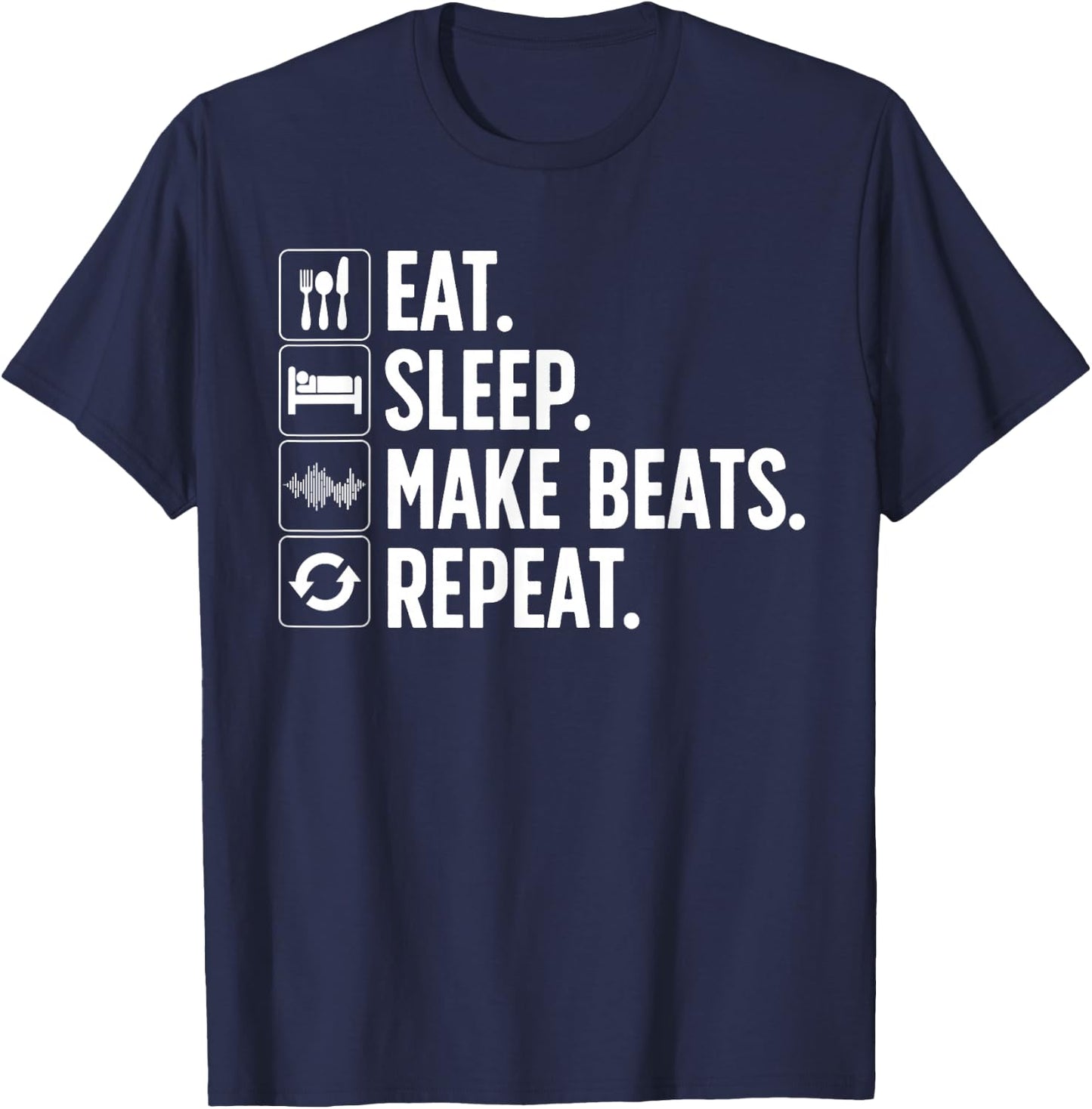 Cool Music Producer Women DJ Beatmaker EDM Musician T-Shirt - T-Shirt | Navy