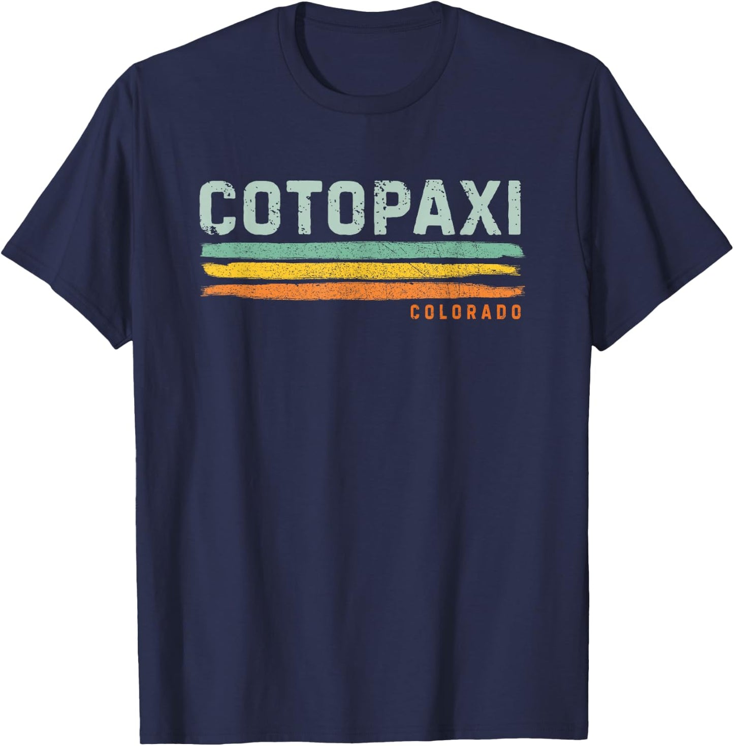Vintage Stripes Cotopaxi CO T-Shirt - T-Shirt | Navy