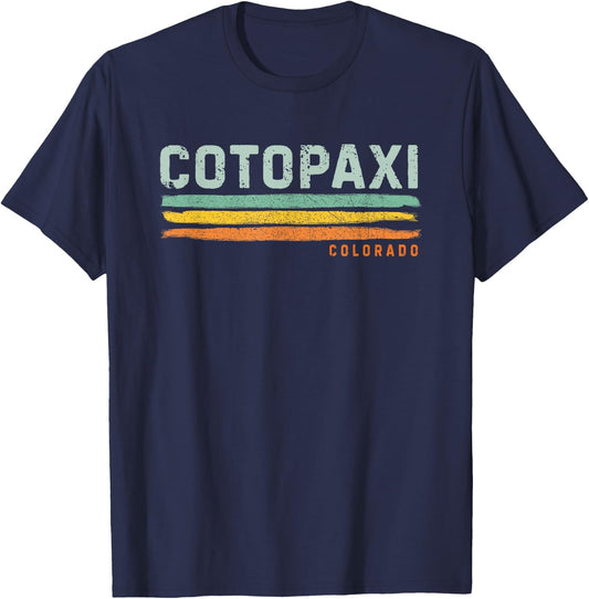 Vintage Stripes Cotopaxi CO T-Shirt - T-Shirt | Navy