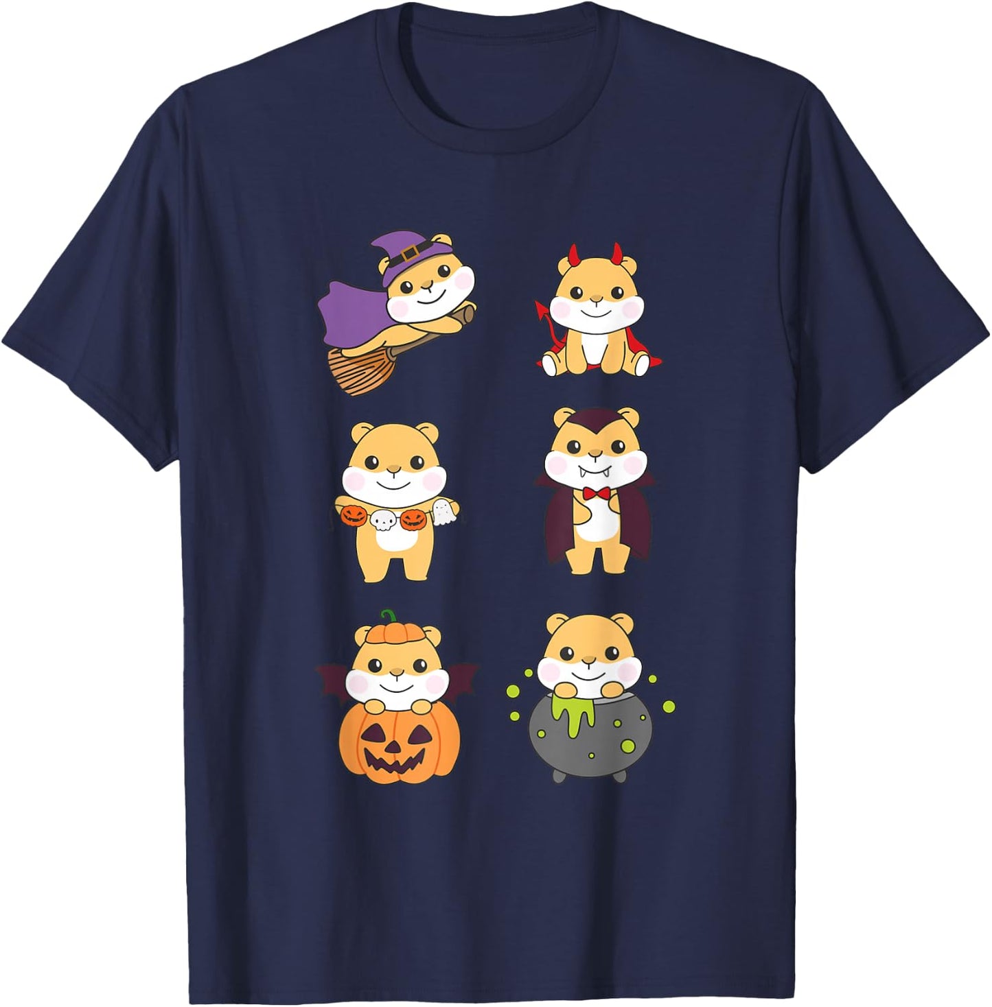Hamster Halloween Costume Hamster Halloween T-Shirt - T-Shirt | Navy