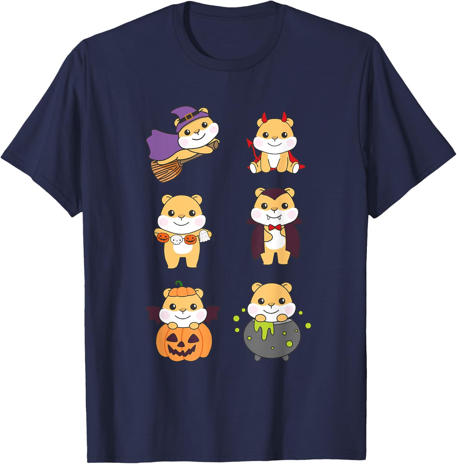 Hamster Halloween Costume Hamster Halloween T-Shirt - T-Shirt | Navy