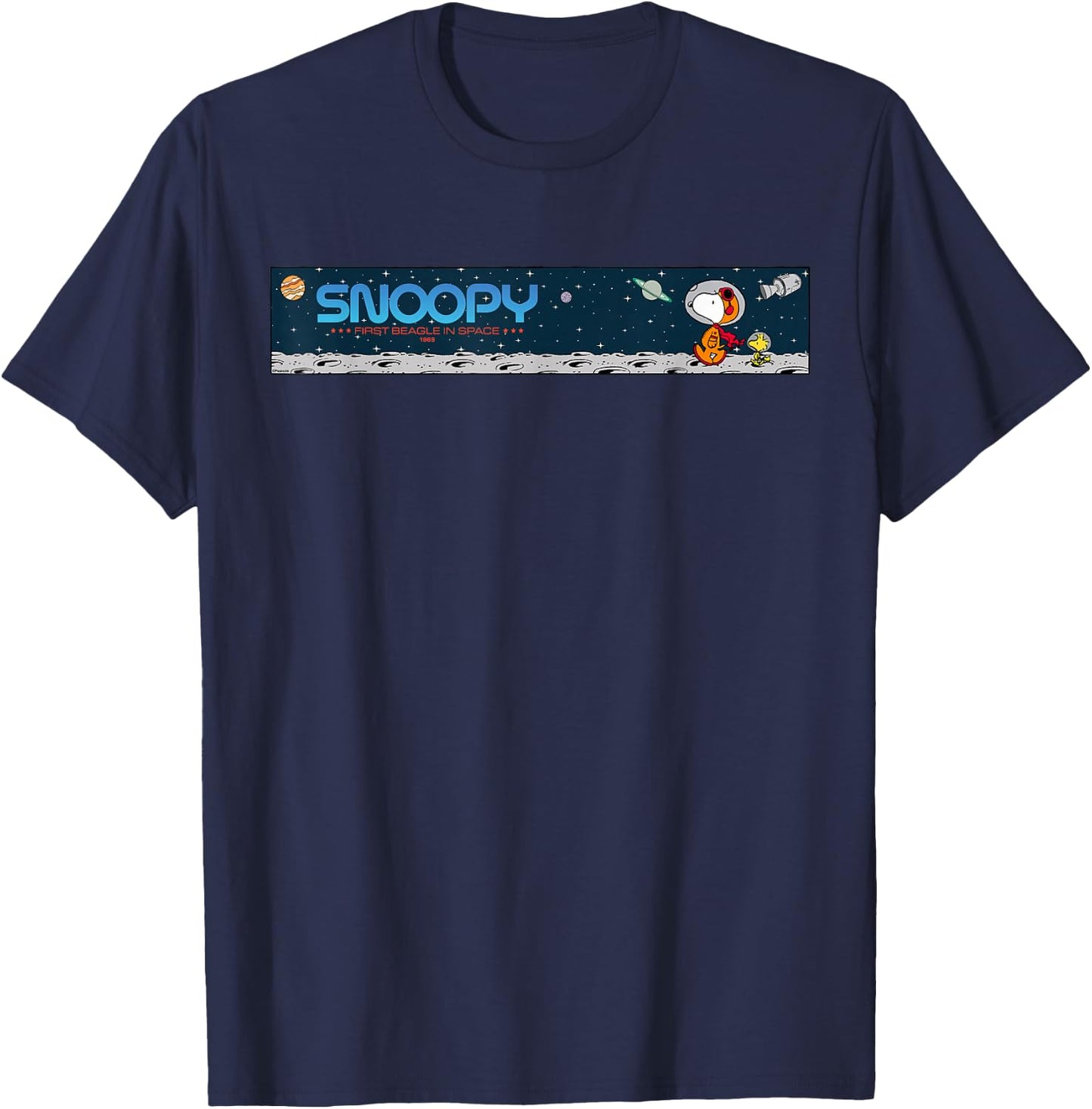 Peanuts Snoopy in Space T-Shirt - T-Shirt | Navy
