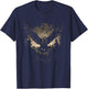 Crow Raven Norse Mythology Viking Vikings lover T-Shirt - T-Shirt | Navy