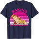 Baking Because Murder Is Wrong Apparel T-Shirt - T-Shirt | Navy