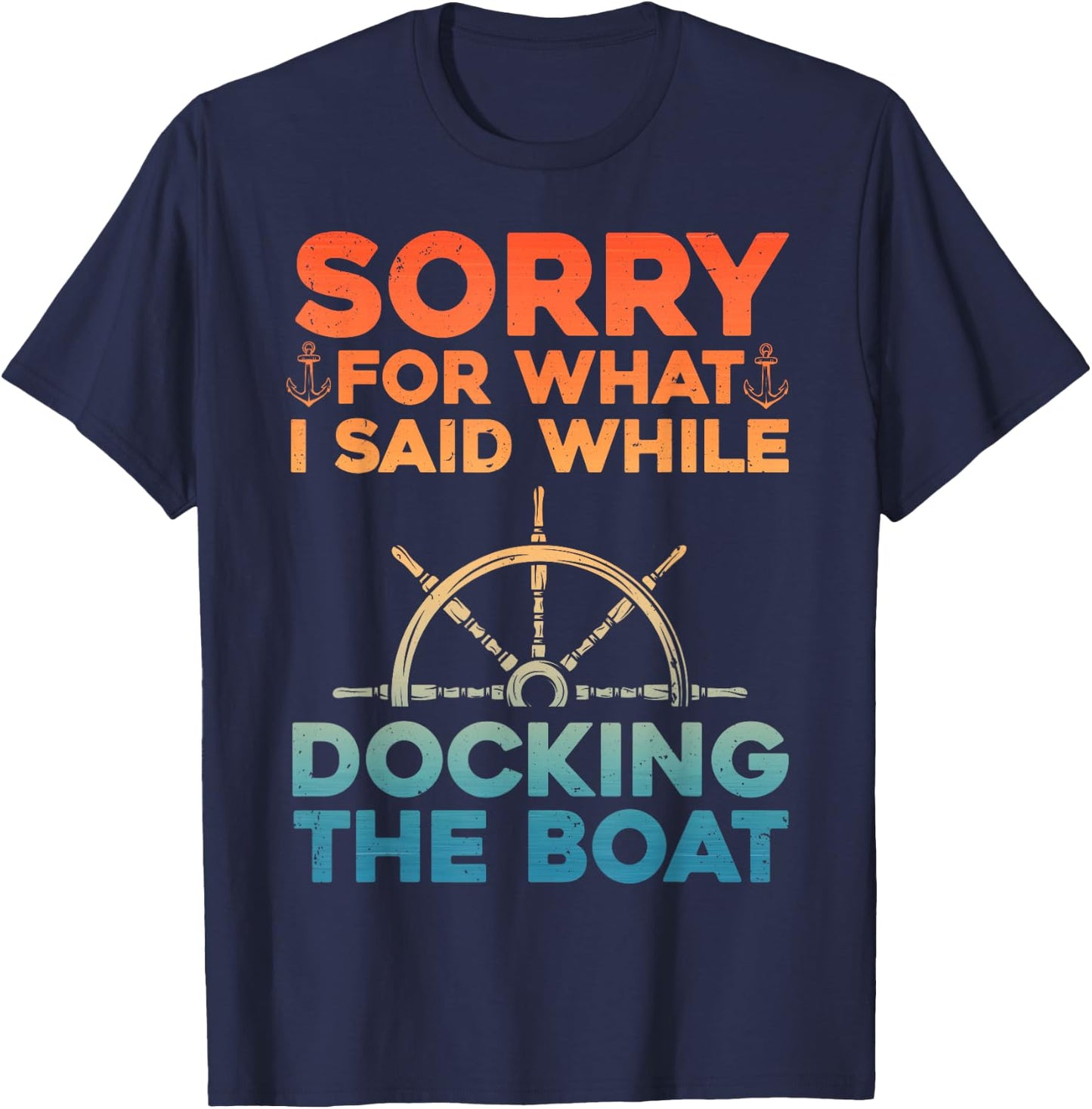 Funny Boating Women Docking The Boat Captain Boater T-Shirt - T-Shirt | Navy