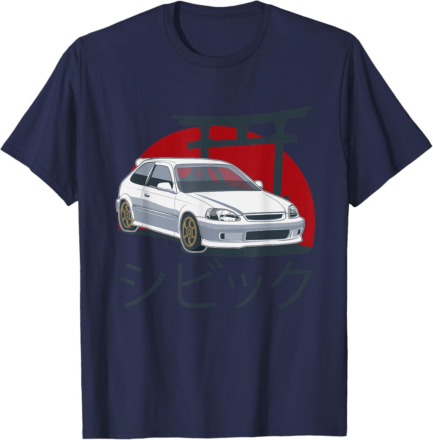JDM Japan Motorsport tuning car 90s T-Shirt - T-Shirt | Navy