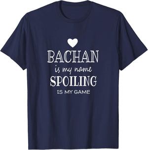 Bachan Is My Name Japan Japanese Grandma Grandmother T-Shirt - T-Shirt | Navy
