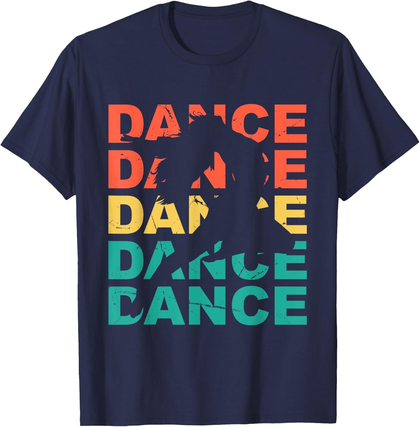 Retro Vintage Dancing For Dancers T-Shirt - T-Shirt | Navy