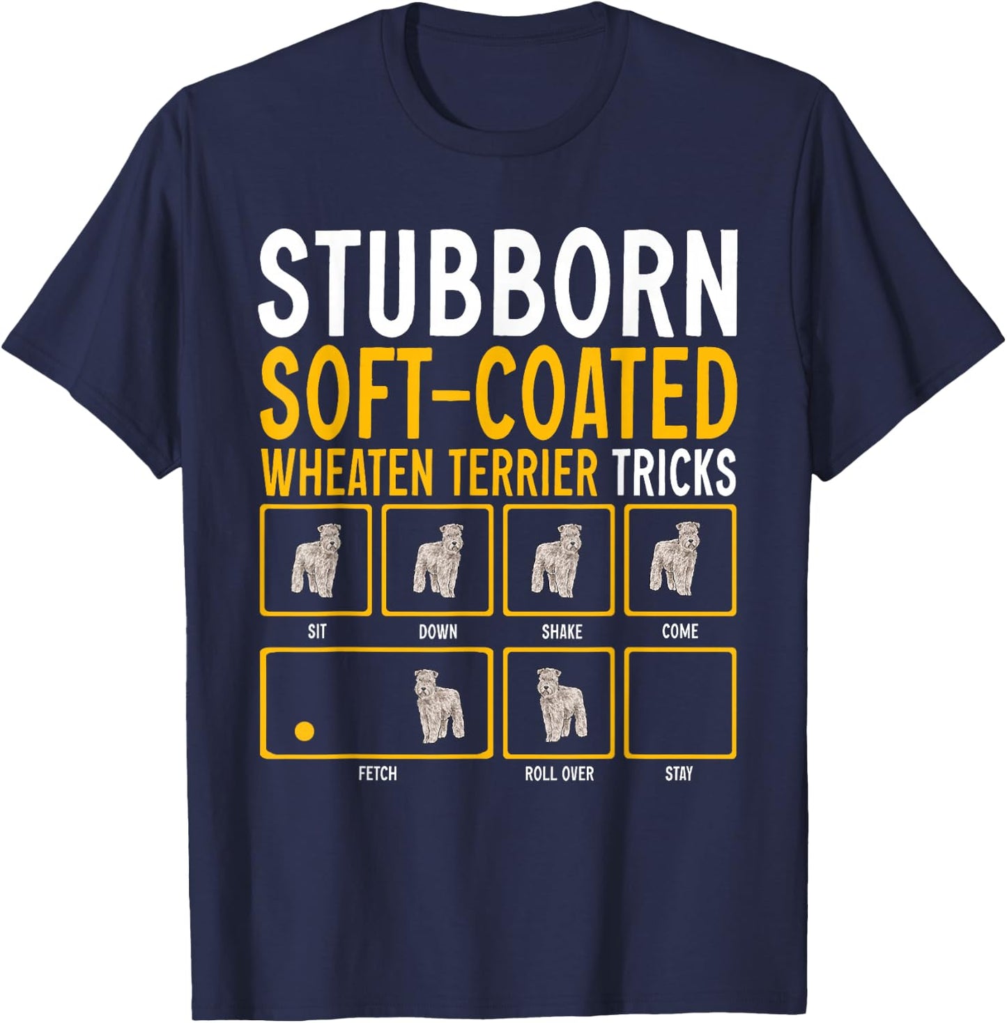 Irish Soft Coated Wheaten Terrier T-Shirt - T-Shirt | Navy