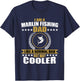 Great Marlin Fishing Dad Design T-Shirt - T-Shirt | Navy