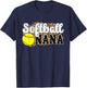 Softball Nana Leopard Nana Of A Softball Player T-Shirt - T-Shirt | Navy