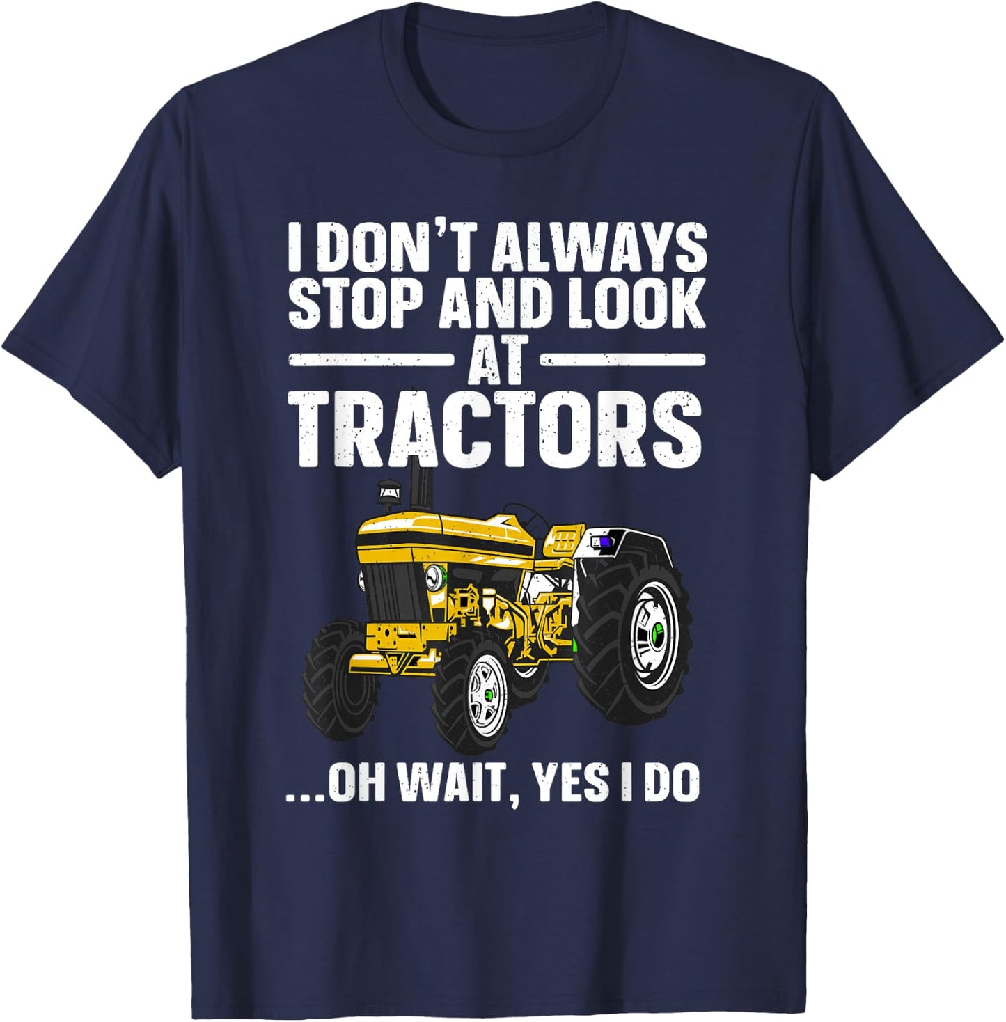Best Tractor Art For Boys Men Women Cattle Tractor Farmer T-Shirt - T-Shirt | Navy