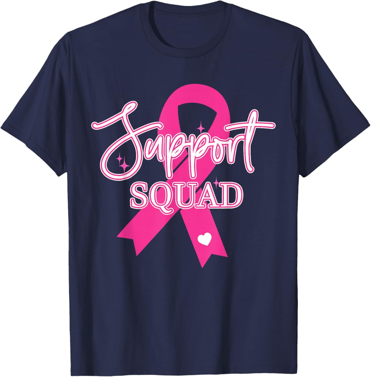 Support Squad Breast Cancer - Support Squad T-Shirt - T-Shirt | Navy