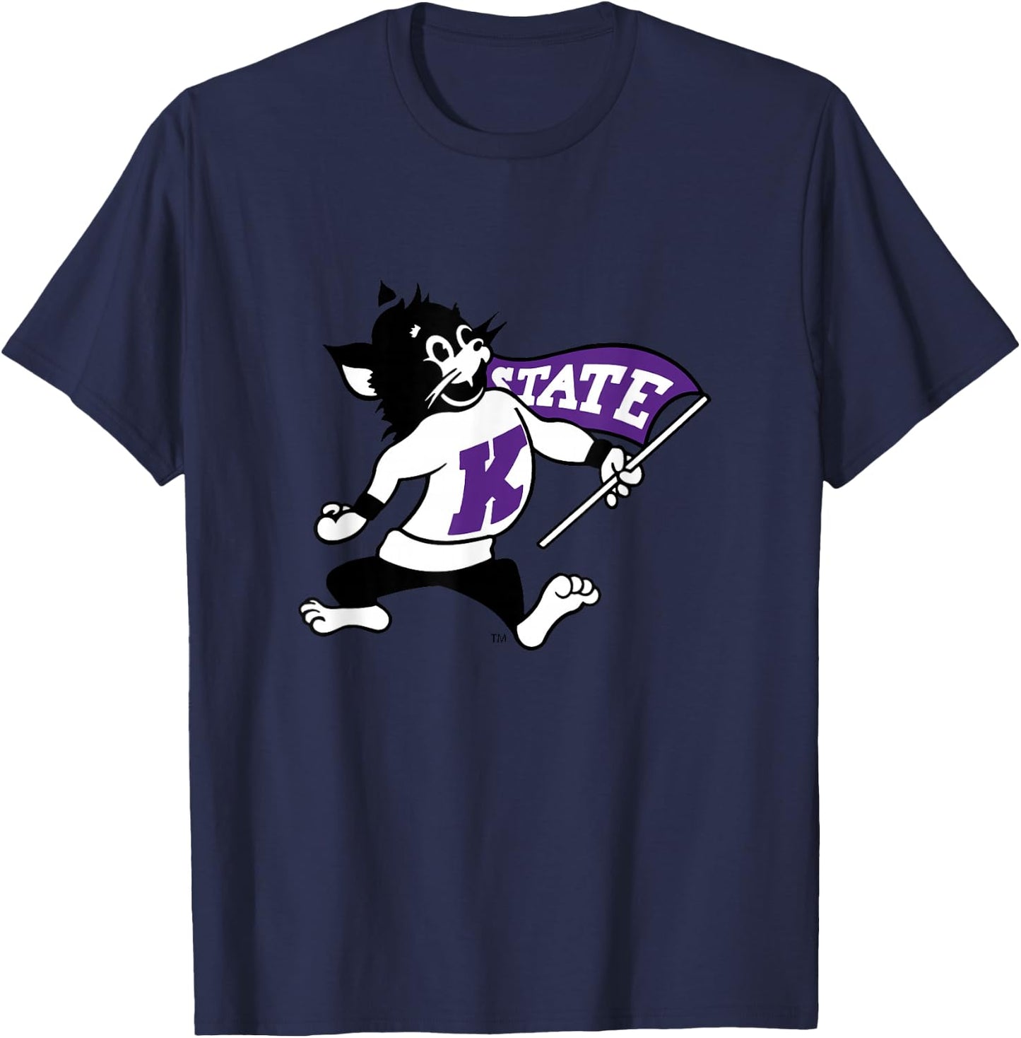 Kansas State Wildcats | Official NCAA University | RYLKSU06 T-Shirt - T-Shirt | Navy