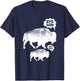 Funny Bye Son Dad Wild Animals Buffalo American Bison T-Shirt - T-Shirt | Navy