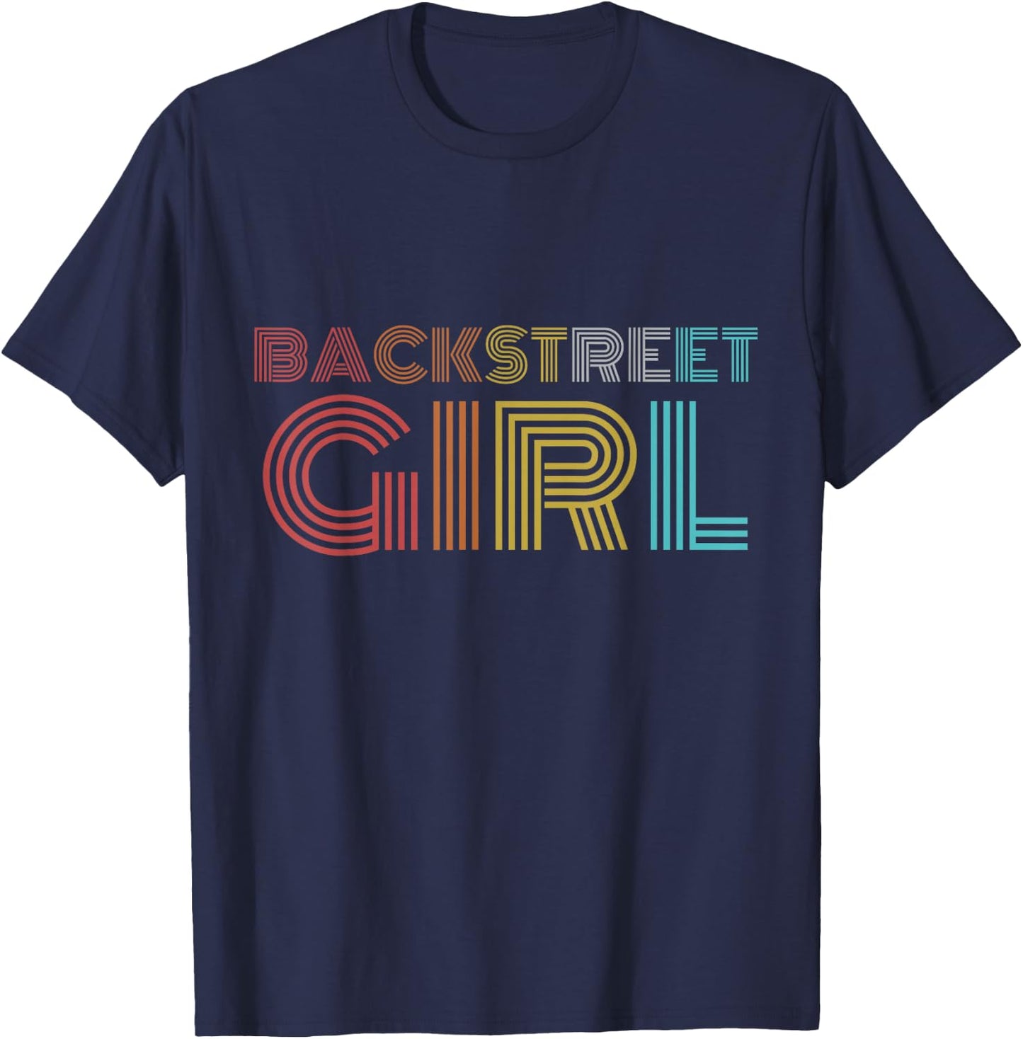 Retro Vintage Backstreet Girl T-Shirt - T-Shirt | Navy