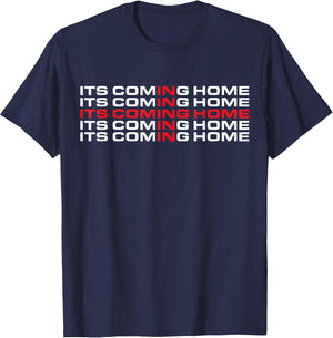 England Football Team shirt Its Coming Home - Flag Classic T-Shirt - T-Shirt | Navy