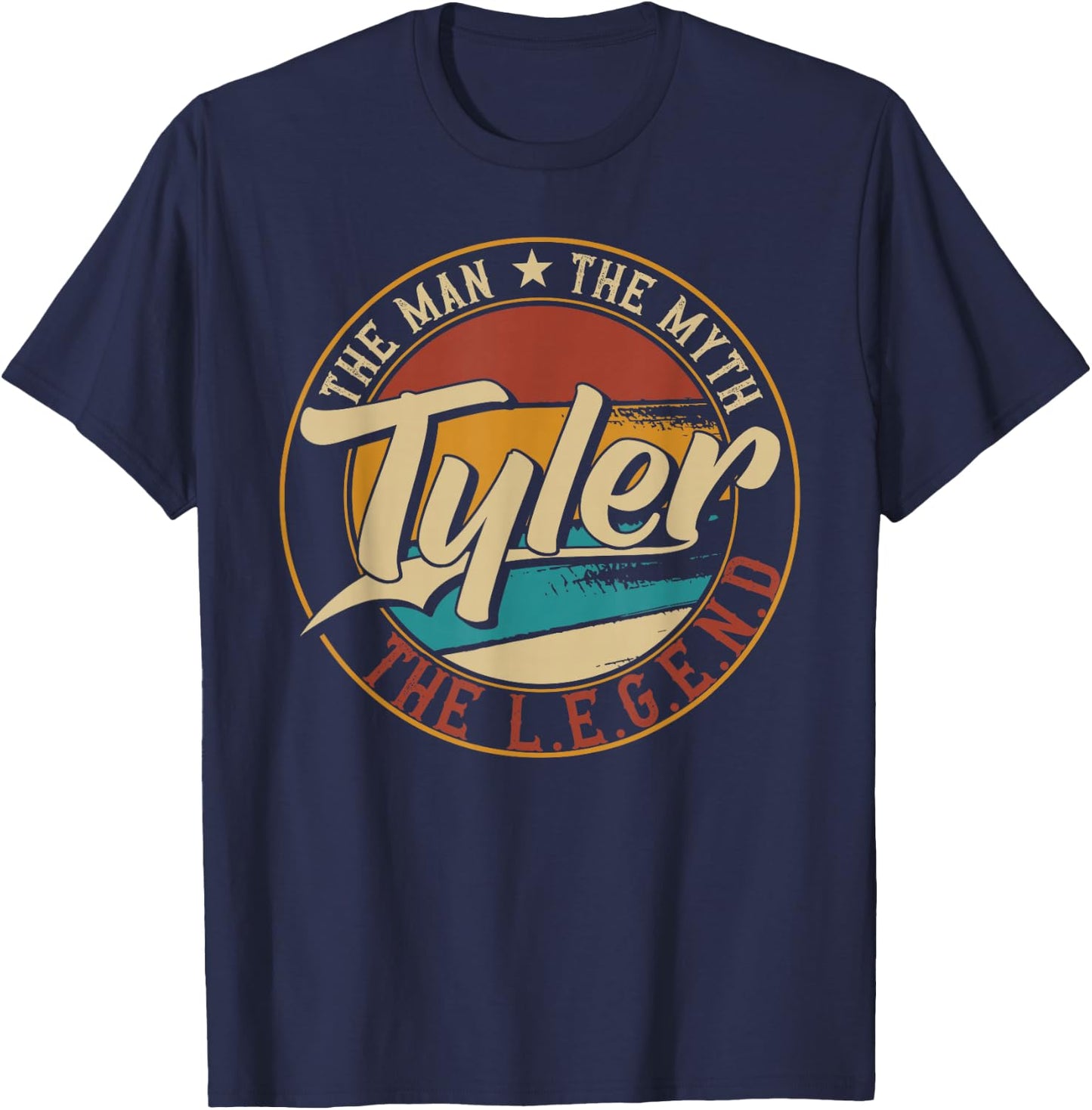 The Best Outfits & Accessories for Tyler Tyler The Man The Myth The Legend T-Shirt - T-Shirt | Navy