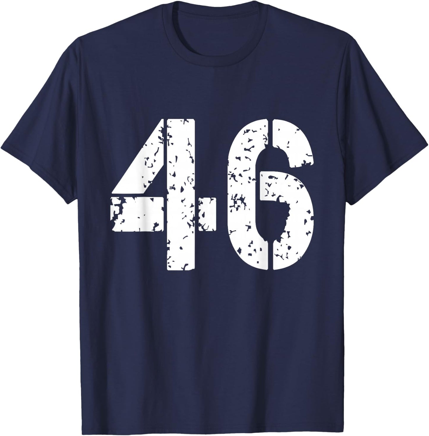 Number 46 Varsity Team - 46th Birthday & 46 Years Old T-Shirt - T-Shirt | Navy