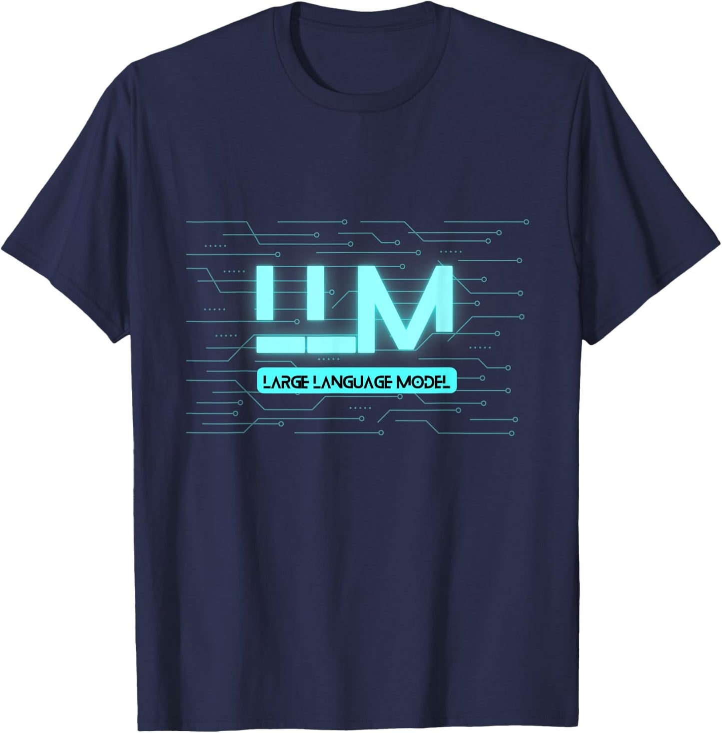 Large Language Models LLM Generative AI Deep Learning GPT T-Shirt - T-Shirt | Navy