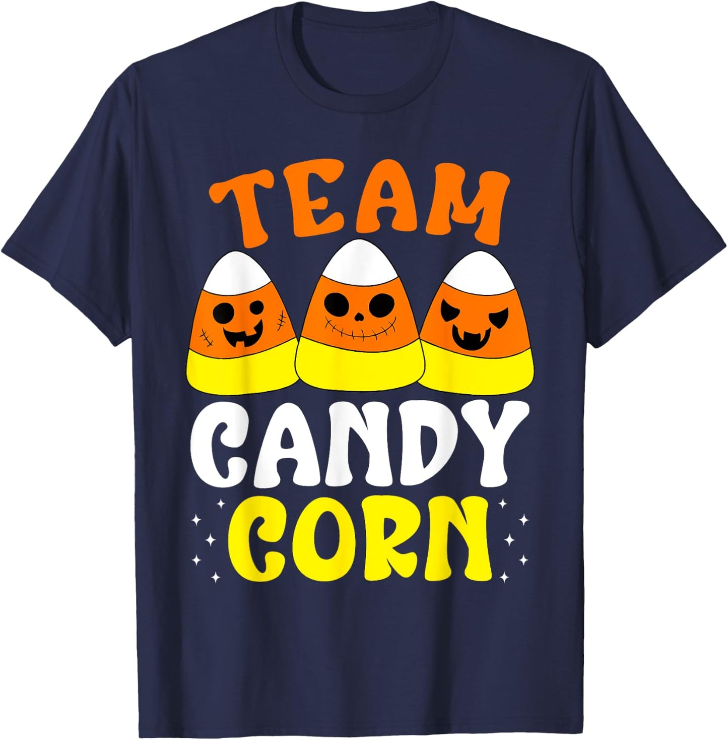 Team Candy Corn Funny Halloween T-Shirt - T-Shirt | Navy