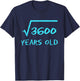 Square Root 3600 60th Birthday 60 Years Old Math Funny Men T-Shirt - T-Shirt | Navy