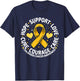 Childhood Cancer Support Family Childhood Cancer Awareness T-Shirt - T-Shirt | Navy