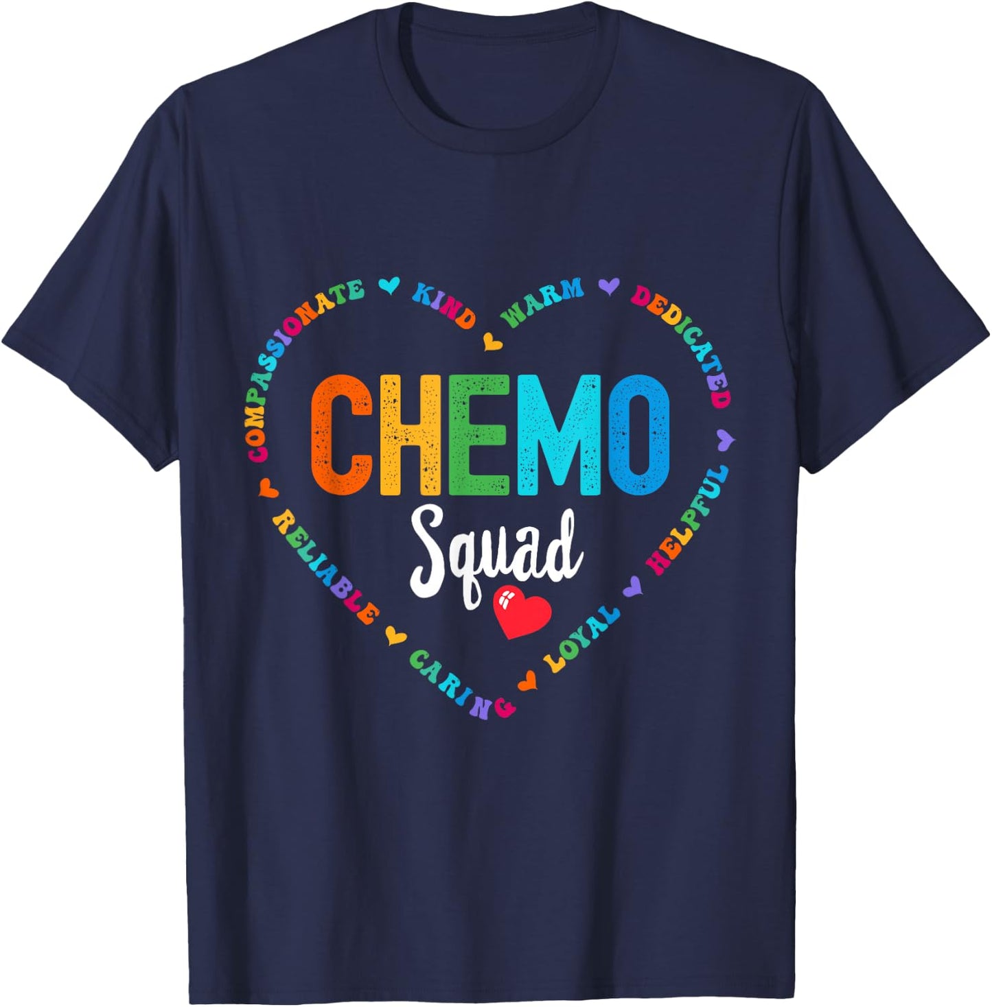 Chemo Squad Chemotherapy Oncology infusion T-Shirt - T-Shirt | Navy