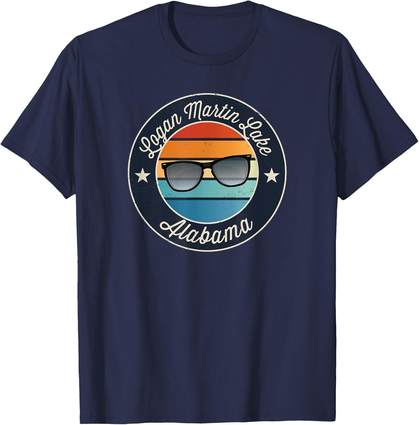 Logan Martin Lake - Alabama Souvenir T-Shirt - T-Shirt | Navy