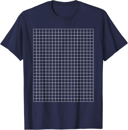 Blueprint Grid Paper Architect Engineering Halloween Costume T-Shirt - T-Shirt | Navy