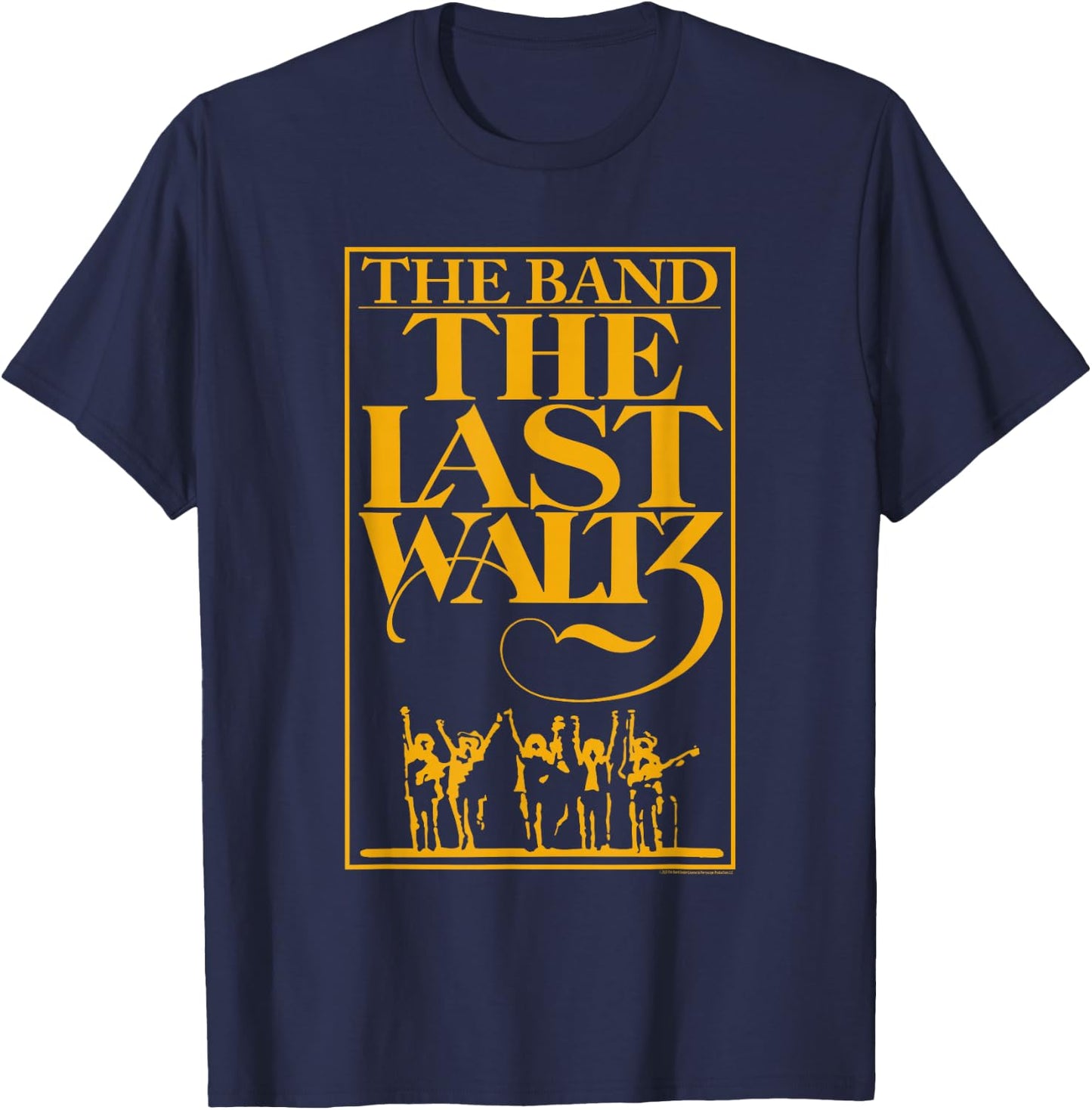 The Band The Last Waltz Yellow Logo T-Shirt - T-Shirt | Navy
