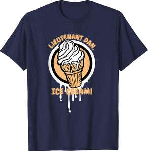 Lieutenant Ice Cream Funny Quote T-Shirt - T-Shirt | Navy