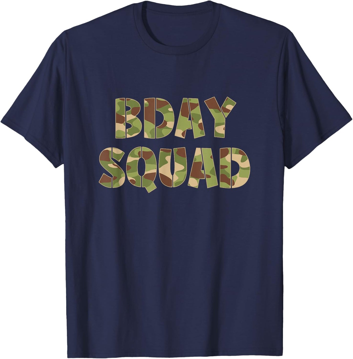 Birthday Squad Soldier Military T-Shirt - T-Shirt | Navy