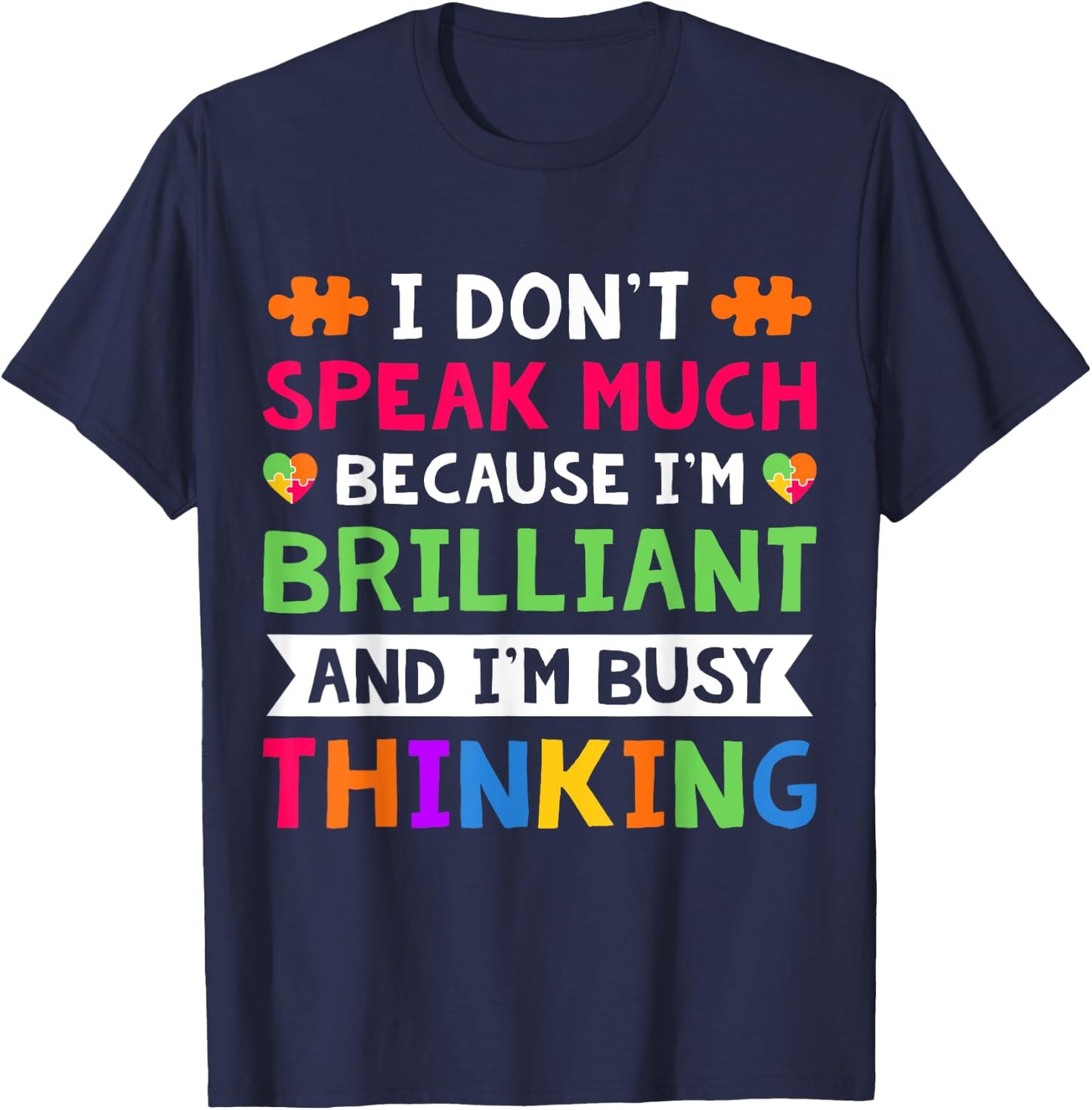 My Child May Be Non Verbal I May Be Nonverbal Autism Mom T-Shirt - T-Shirt | Navy