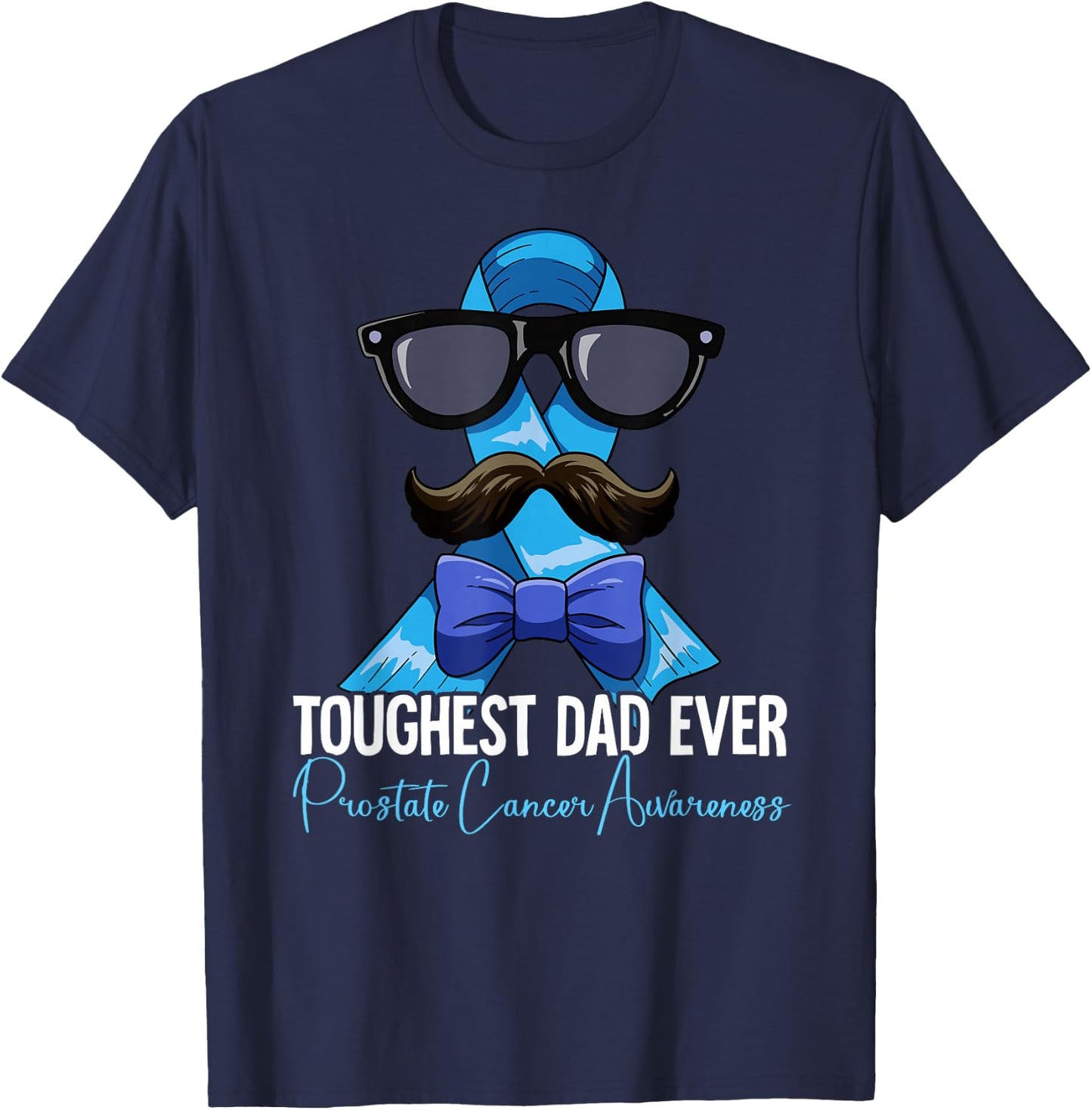 Dad Prostate Cancer Awareness T-Shirt - T-Shirt | Navy