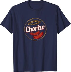 Chorizo Retro Sausage Vintage BBQ Gourmet Barbecue Souvenir T-Shirt - T-Shirt | Navy