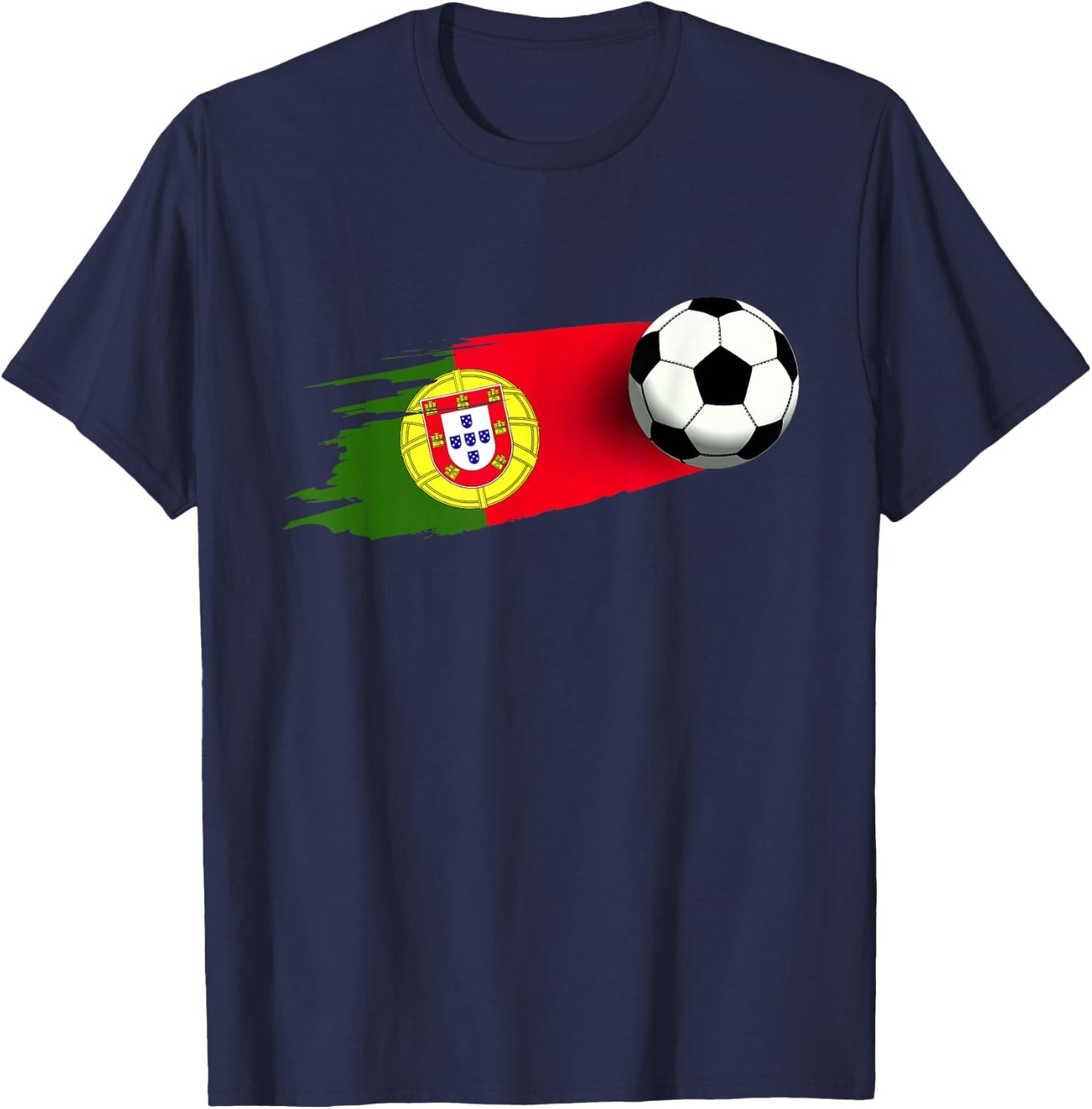 Portugal Flag Jersey Portuguese Soccer Team Portuguese T-Shirt - T-Shirt | Navy
