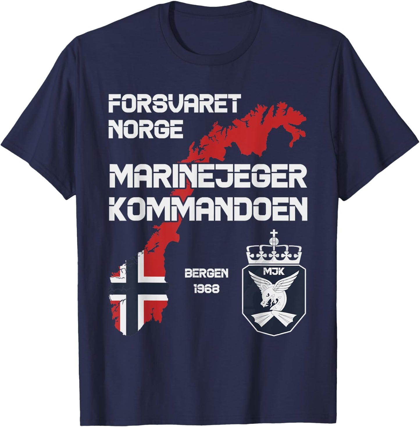 Norwegian Military Special Force Marinejeger Norway Army T-Shirt - T-Shirt | Navy