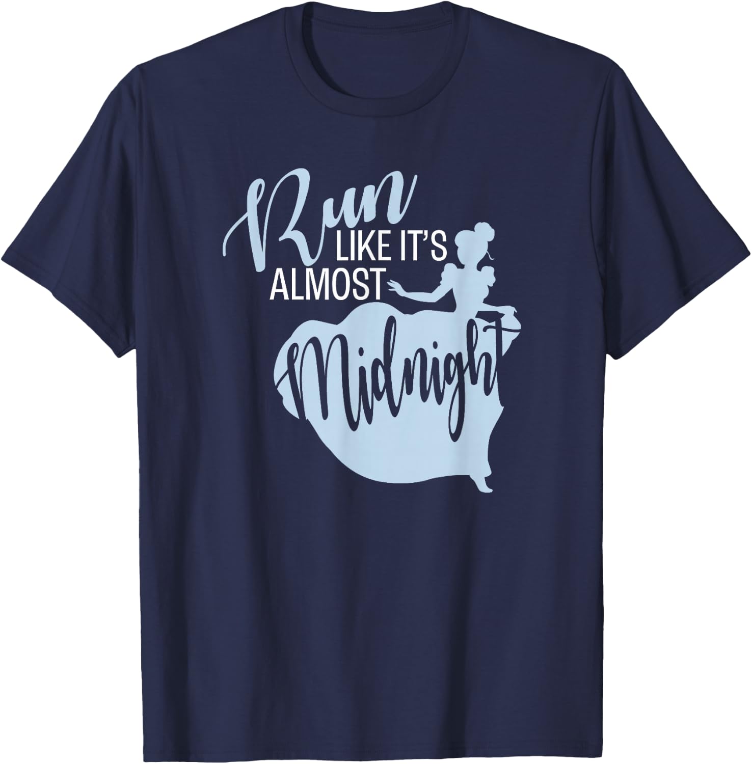 Disney Cinderella Run Like It's Almost Midnight Athletic T-Shirt - T-Shirt | Navy