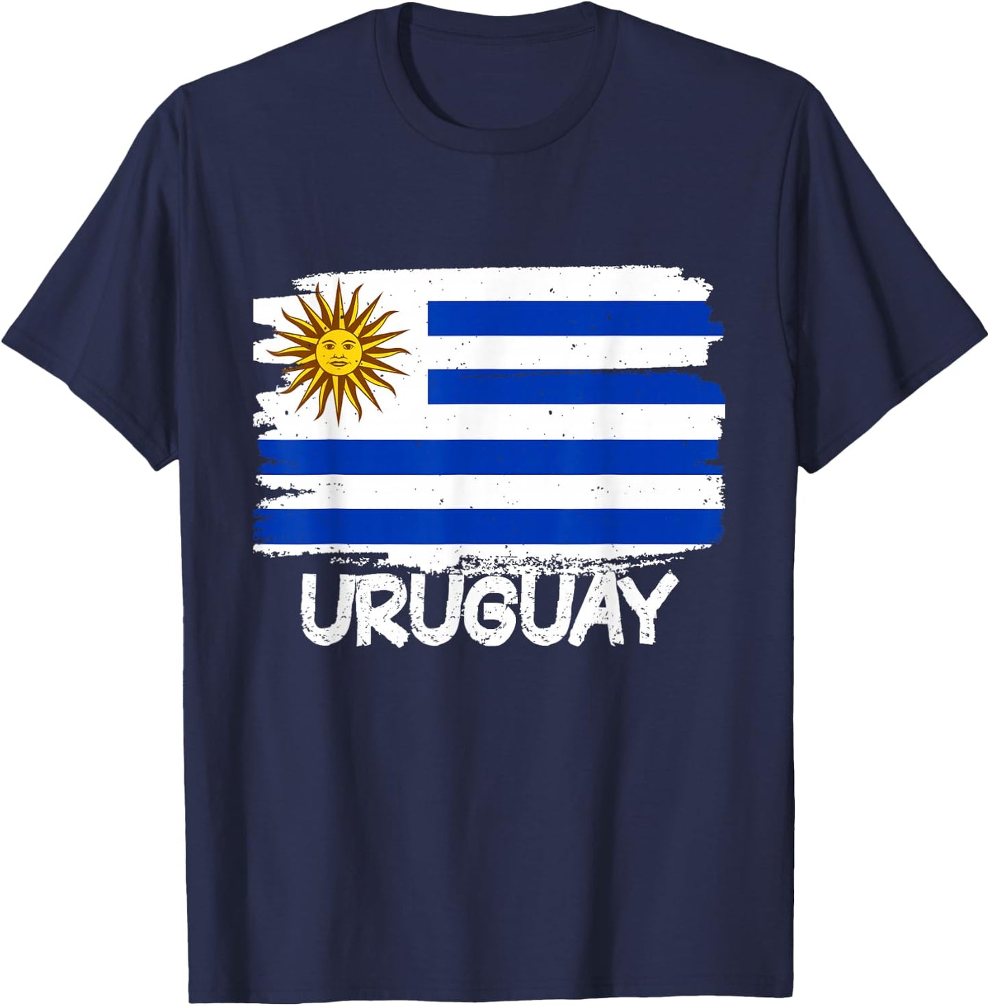 Cool Uruguay Flag T-Shirt - T-Shirt | Navy