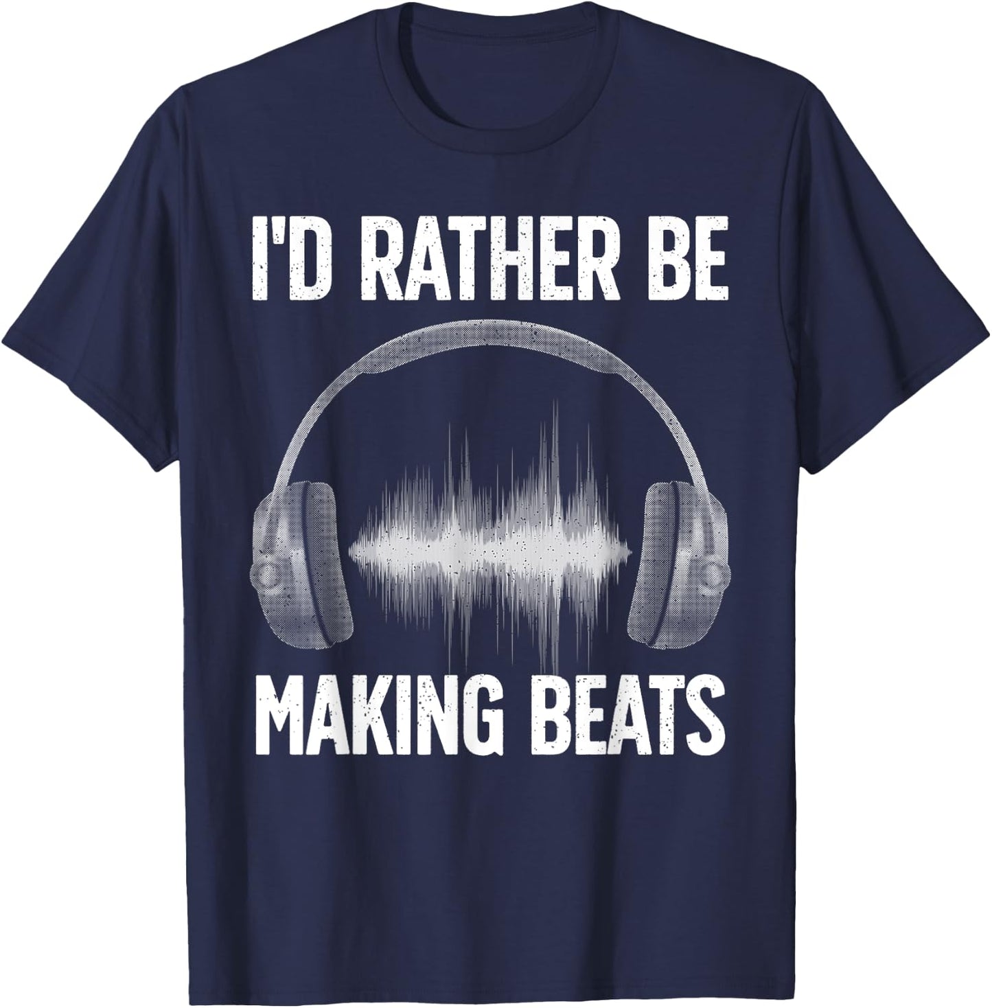 Cool Music Producer Art Women Disc Jockey Beat Maker T-Shirt - T-Shirt | Navy