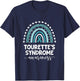 Tourettes Syndrome Support Love Cure Tourettes Awareness T-Shirt - T-Shirt | Navy