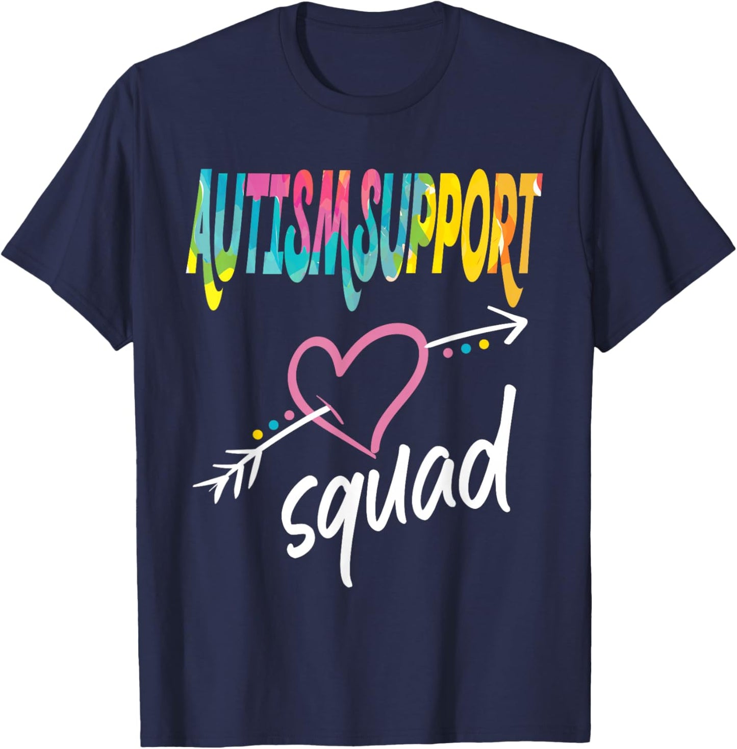 Autism Support Squad T-Shirt - T-Shirt | Navy