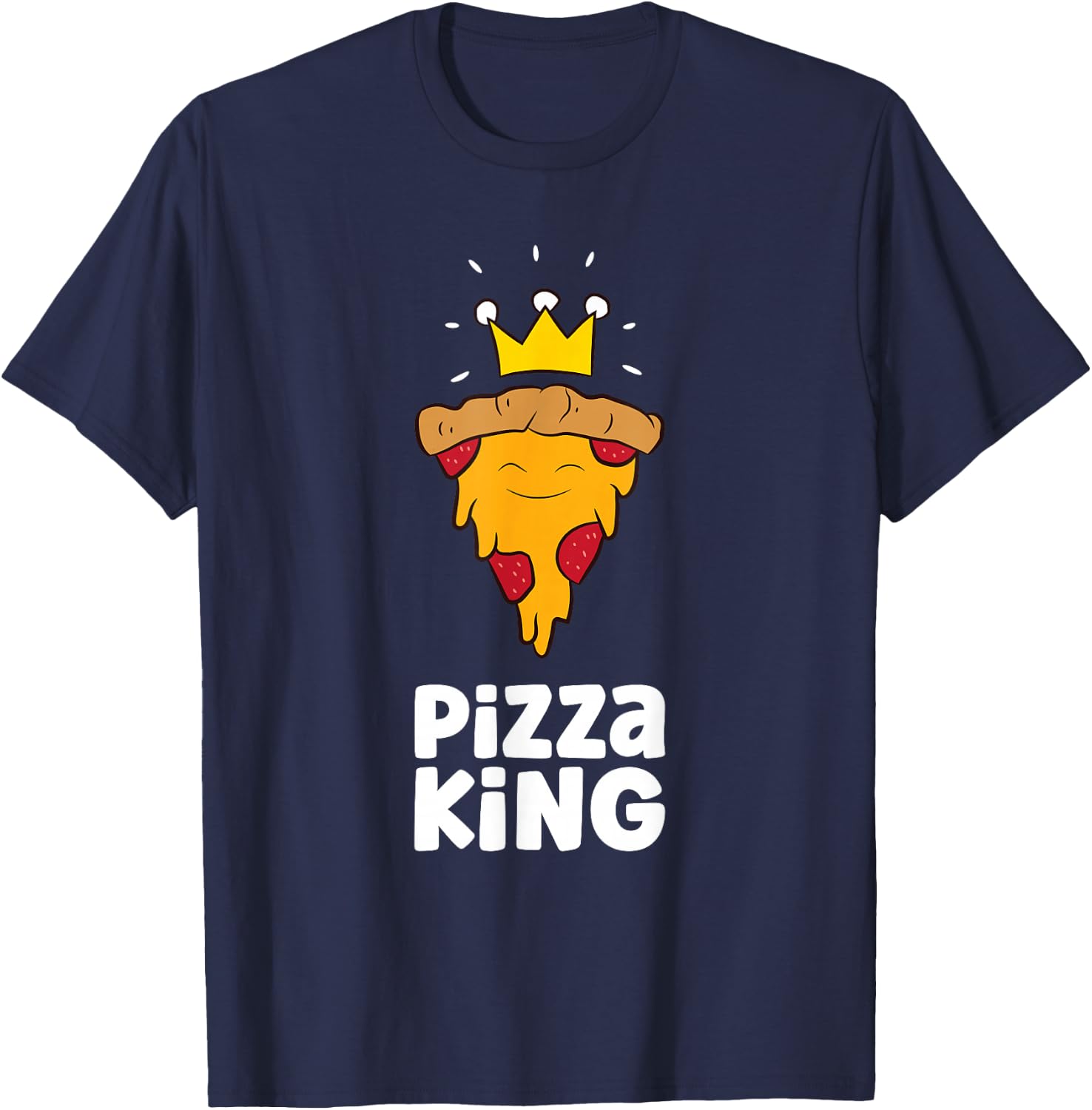 Pizza King Love Pizzas T-Shirt - T-Shirt | Navy