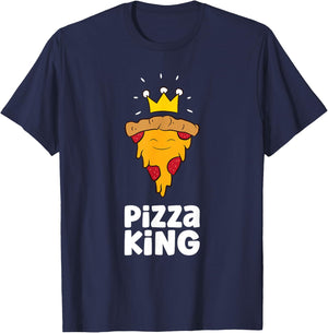 Pizza King Love Pizzas T-Shirt - T-Shirt | Navy